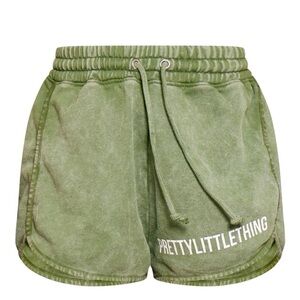 Pretty Little Thing Women’s High Waisted Runner Shorts Size L NWT